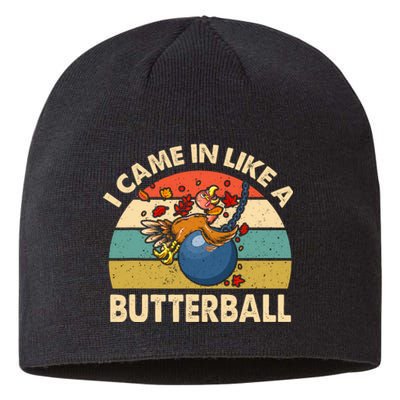 Came In Like A Butterball Funny Thanksgiving Sustainable Beanie