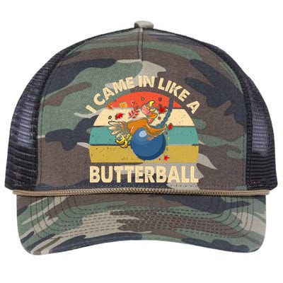 Came In Like A Butterball Funny Thanksgiving Retro Rope Trucker Hat Cap