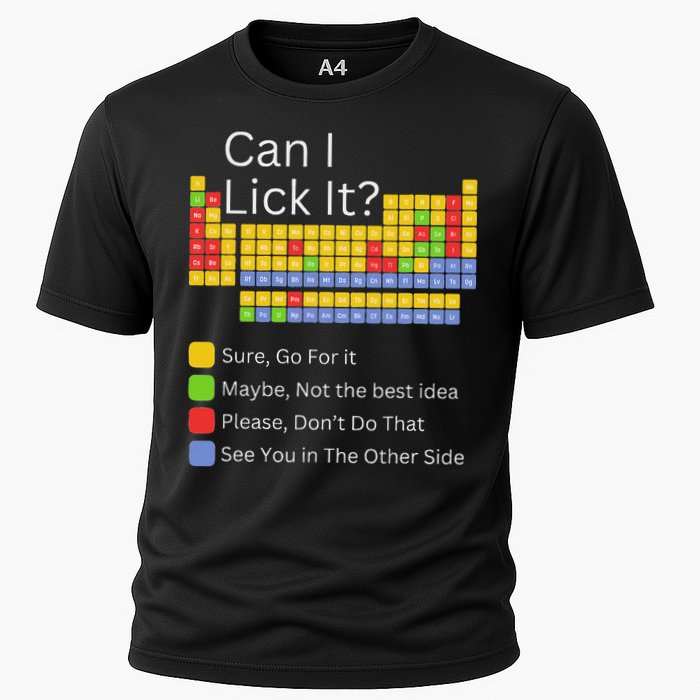 Can I Lick It Funny 100 Days Of School Periodic Table Performance Shirt