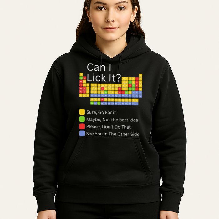 Can I Lick It Funny 100 Days Of School Periodic Table Hoodie