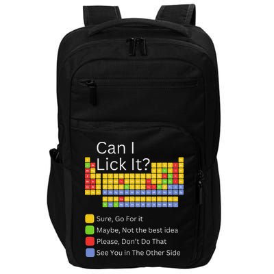 Can I Lick It Funny 100 Days Of School Periodic Table Impact Tech Backpack