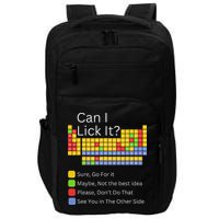 Can I Lick It Funny 100 Days Of School Periodic Table Impact Tech Backpack