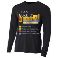Can I Lick It Funny 100 Days Of School Periodic Table Cooling Performance Long Sleeve Crew