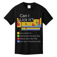 Can I Lick It Funny 100 Days Of School Periodic Table Kids T-Shirt