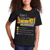 Can I Lick It Funny 100 Days Of School Periodic Table Kids T-Shirt