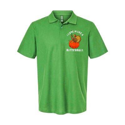 Came In Like A Butterball Funny Thanksgiving Softstyle Adult Sport Polo