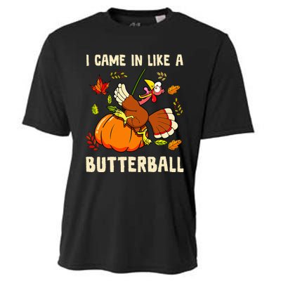 Came In Like A Butterball Funny Thanksgiving Kids Cooling Performance Crew T-Shirt