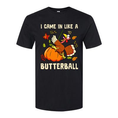 Came In Like A Butterball Funny Thanksgiving Kids Softstyle® CVC T-Shirt