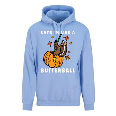 Came In Like A Butterball Unisex Surf Hoodie