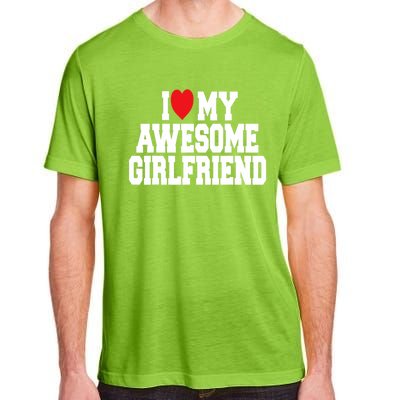 Cute I Love My Awesome Friend Couples Valentines Day Great Gift Adult ChromaSoft Performance T-Shirt