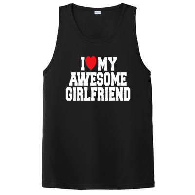 Cute I Love My Awesome Friend Couples Valentines Day Great Gift PosiCharge Competitor Tank