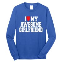 Cute I Love My Awesome Friend Couples Valentines Day Great Gift Long Sleeve Shirt