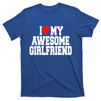 Cute I Love My Awesome Friend Couples Valentines Day Great Gift T-Shirt