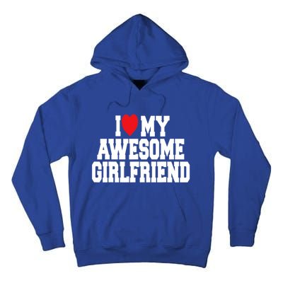 Cute I Love My Awesome Friend Couples Valentines Day Great Gift Tall Hoodie