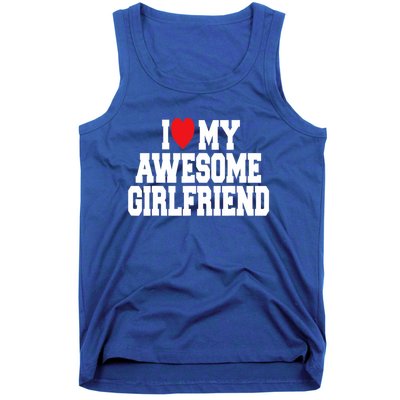 Cute I Love My Awesome Friend Couples Valentines Day Great Gift Tank Top