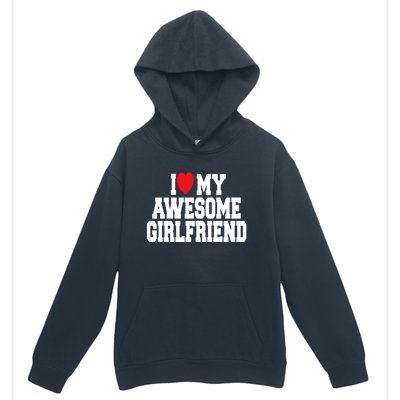 Cute I Love My Awesome Friend Couples Valentines Day Great Gift Urban Pullover Hoodie