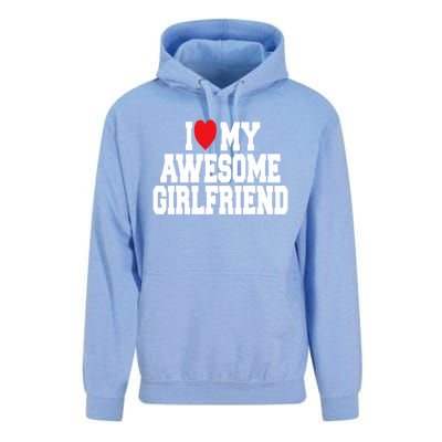 Cute I Love My Awesome Friend Couples Valentines Day Great Gift Unisex Surf Hoodie