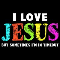 Cute I Love Jesus Funny Christian Faith 16 in Basic Backpack