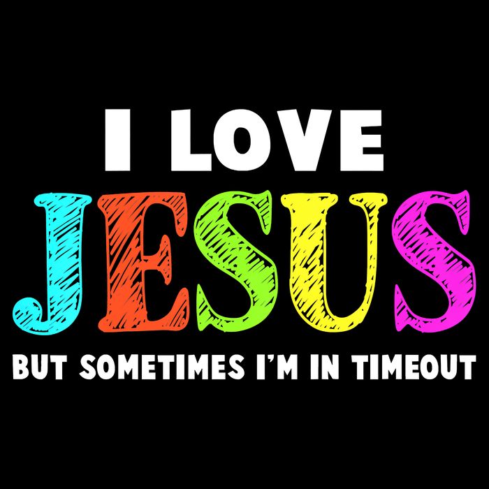Cute I Love Jesus Funny Christian Faith 16 in Basic Backpack