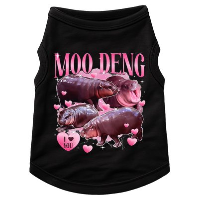 Cute I Love Moo Deng Baby Hippo Moo Deng I Heart Moo Deng Doggie Tank
