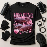 Cute I Love Moo Deng Baby Hippo Moo Deng I Heart Moo Deng Performance Shirt