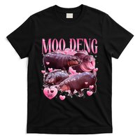 Cute I Love Moo Deng Baby Hippo Moo Deng I Heart Moo Deng T-Shirt