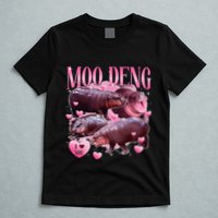 Cute I Love Moo Deng Baby Hippo Moo Deng I Heart Moo Deng T-Shirt