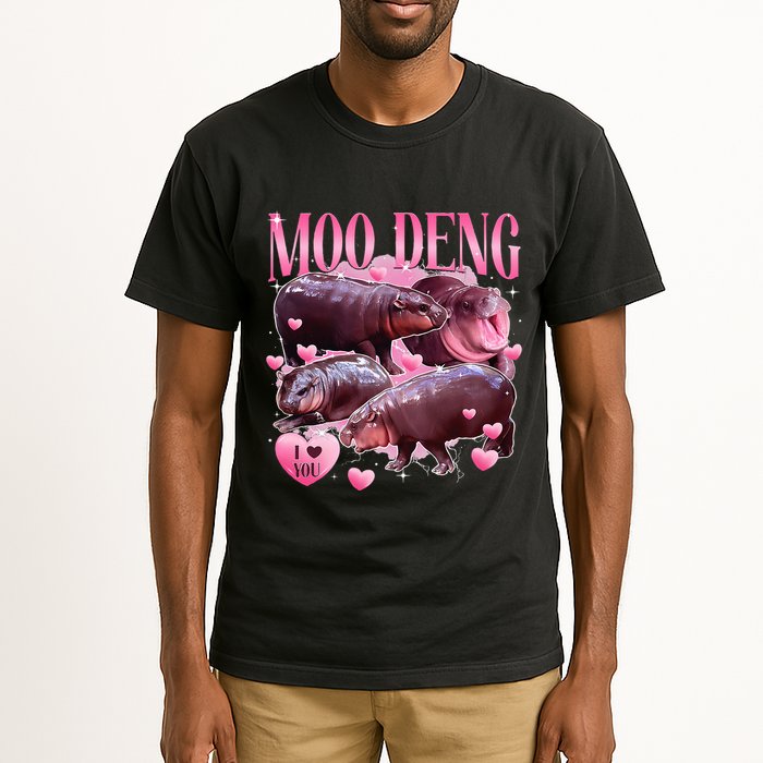 Cute I Love Moo Deng Baby Hippo Moo Deng I Heart Moo Deng Tall T-Shirt