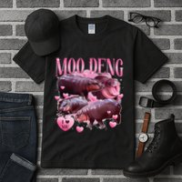 Cute I Love Moo Deng Baby Hippo Moo Deng I Heart Moo Deng Tall T-Shirt