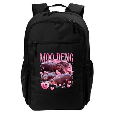 Cute I Love Moo Deng Baby Hippo Moo Deng I Heart Moo Deng Backpack