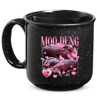 Cute I Love Moo Deng Baby Hippo Moo Deng I Heart Moo Deng 15oz Campfire Ceramic Mug