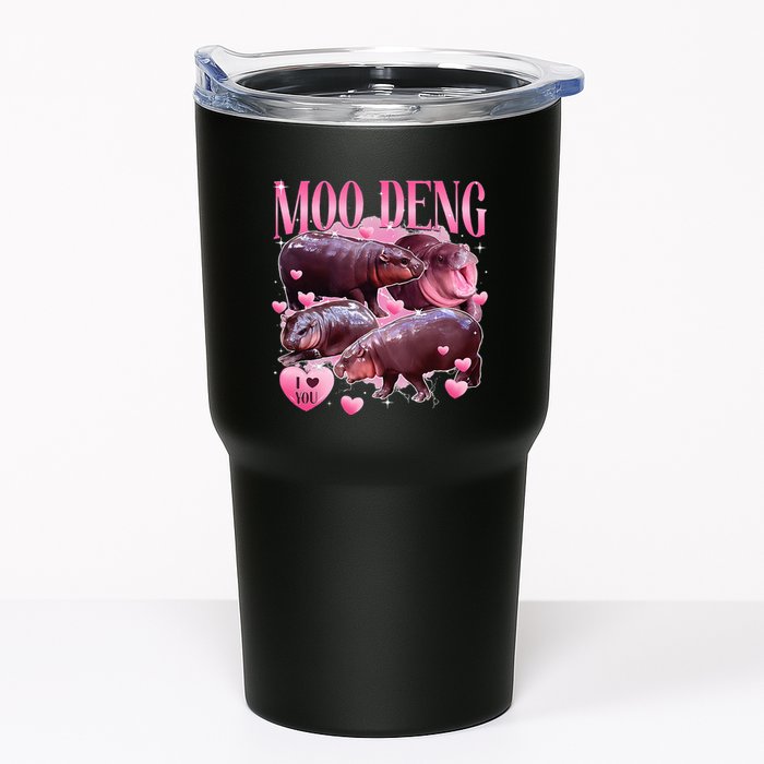 Cute I Love Moo Deng Baby Hippo Moo Deng I Heart Moo Deng Tumbler