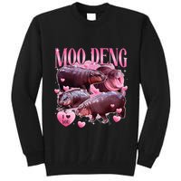 Cute I Love Moo Deng Baby Hippo Moo Deng I Heart Moo Deng Tall Sweatshirt
