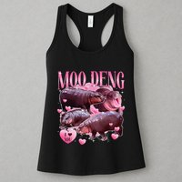 Cute I Love Moo Deng Baby Hippo Moo Deng I Heart Moo Deng Womens Tank Top