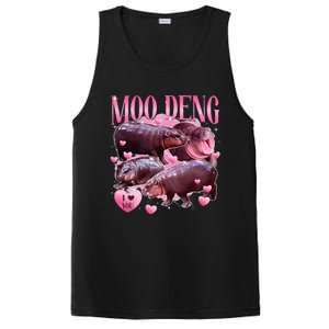 Cute I Love Moo Deng Baby Hippo Moo Deng I Heart Moo Deng PosiCharge Competitor Tank