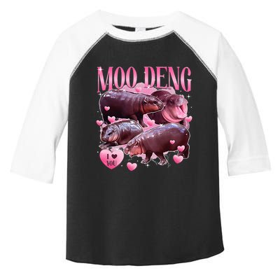 Cute I Love Moo Deng Baby Hippo Moo Deng I Heart Moo Deng Toddler Fine Jersey T-Shirt