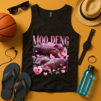 Cute I Love Moo Deng Baby Hippo Moo Deng I Heart Moo Deng Tank Top