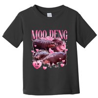 Cute I Love Moo Deng Baby Hippo Moo Deng I Heart Moo Deng Toddler T-Shirt
