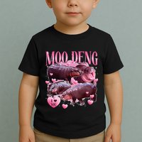 Cute I Love Moo Deng Baby Hippo Moo Deng I Heart Moo Deng Toddler T-Shirt