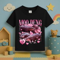 Cute I Love Moo Deng Baby Hippo Moo Deng I Heart Moo Deng Toddler T-Shirt