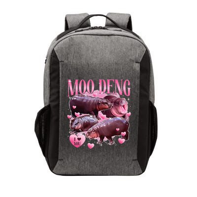 Cute I Love Moo Deng Baby Hippo Moo Deng I Heart Moo Deng Vector Backpack