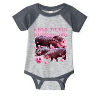 Cute I Love Moo Deng Baby Hippo Moo Deng I Heart Moo Deng Infant Baby Jersey Bodysuit
