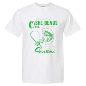 Cute I Like It When She Bends Over Funny Fishing Adult Humor Garment-Dyed Heavyweight T-Shirt