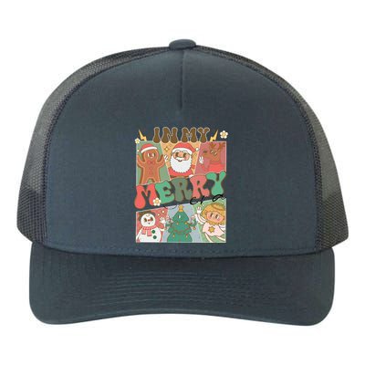 Christmas In My Merry Era Yupoong Adult 5-Panel Trucker Hat