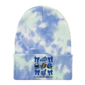 Cheer In My Cheerleader Era Cheer Coquette Football Tie Dye 12in Knit Beanie