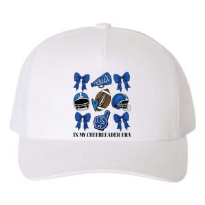 Cheer In My Cheerleader Era Cheer Coquette Football Yupoong Adult 5-Panel Trucker Hat