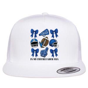 Cheer In My Cheerleader Era Cheer Coquette Football Flat Bill Trucker Hat