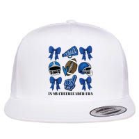 Cheer In My Cheerleader Era Cheer Coquette Football Flat Bill Trucker Hat