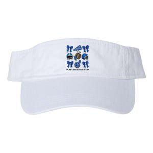 Cheer In My Cheerleader Era Cheer Coquette Football Valucap Bio-Washed Visor