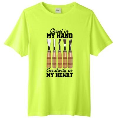 Chisel In My Hand Creativity In My Heart Tool Sculptor Gift Tall Fusion ChromaSoft Performance T-Shirt